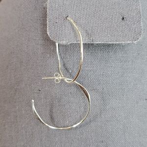 Sterling silver hoops